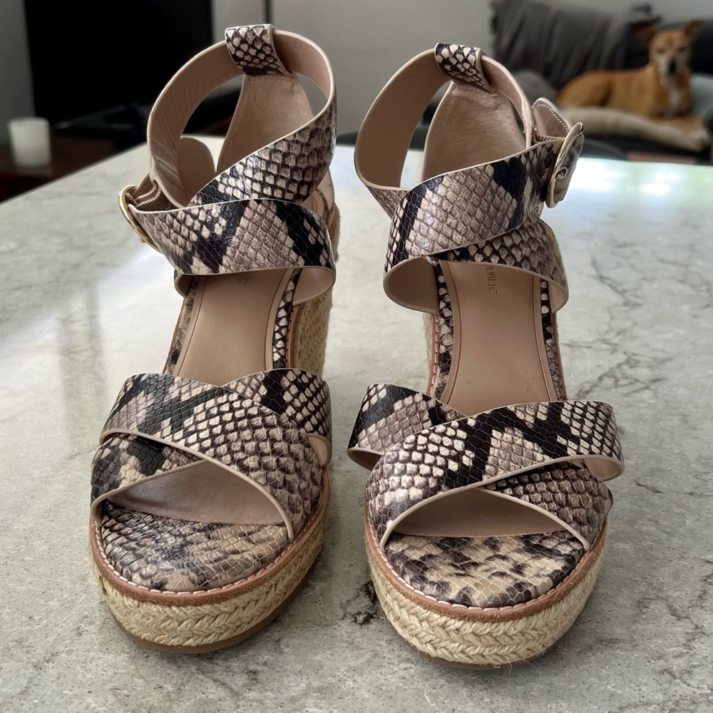 LIKE NEW Banana Republic Wedge Espadrilles